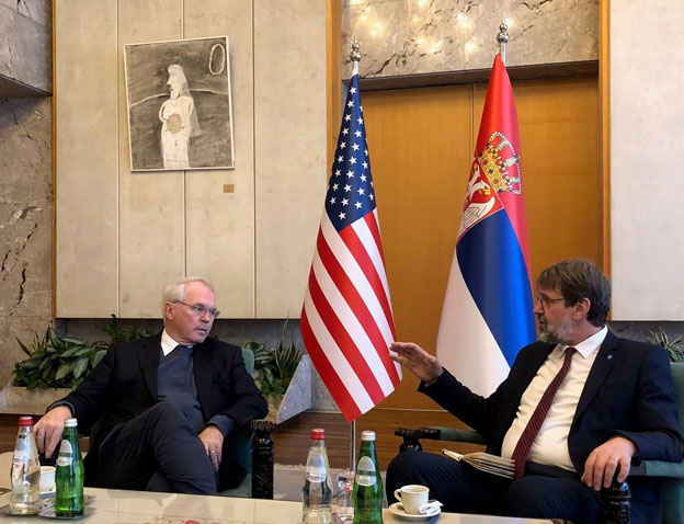  Радни састанак министра Томислава Жигманова и амбасадора САД у Србији  Кристофера Хила 