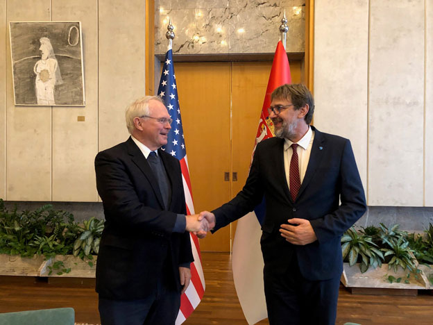  Радни састанак министра Томислава Жигманова и амбасадора САД у Србији  Кристофера Хила 