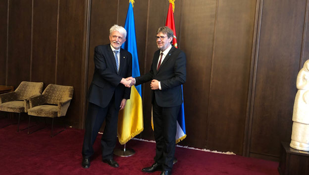  Ministar Tomislav Žigmanov razgovarao sa ambasadorom Ukrajine Volodimirom Tolkačem 