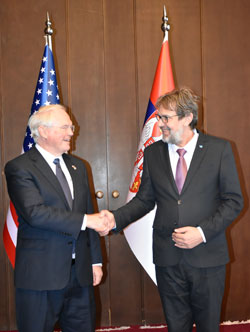  Сусрет министра Жигманова са амбасадором САД-а Хилом   