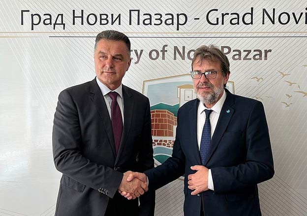 Sastanak ministra Žigmanova sa gradonačelnikom Novog Pazara Nihatom Biševcem