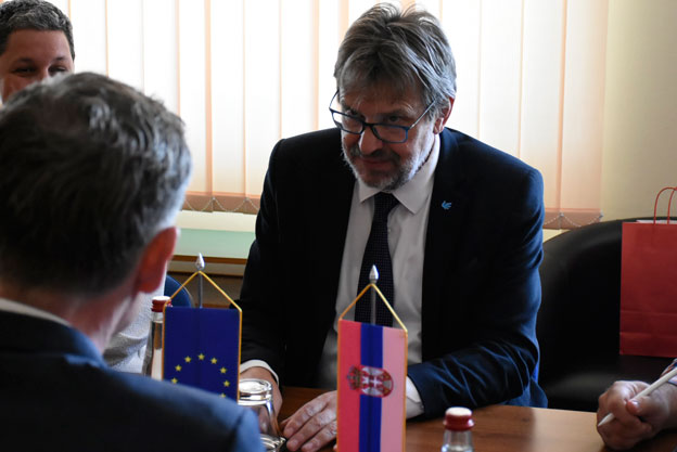  Министар Томислав Жигманов примио у опроштајну посету шефа Мисије Савета Европе у Београду Тобијаса Флесенкемпера 
