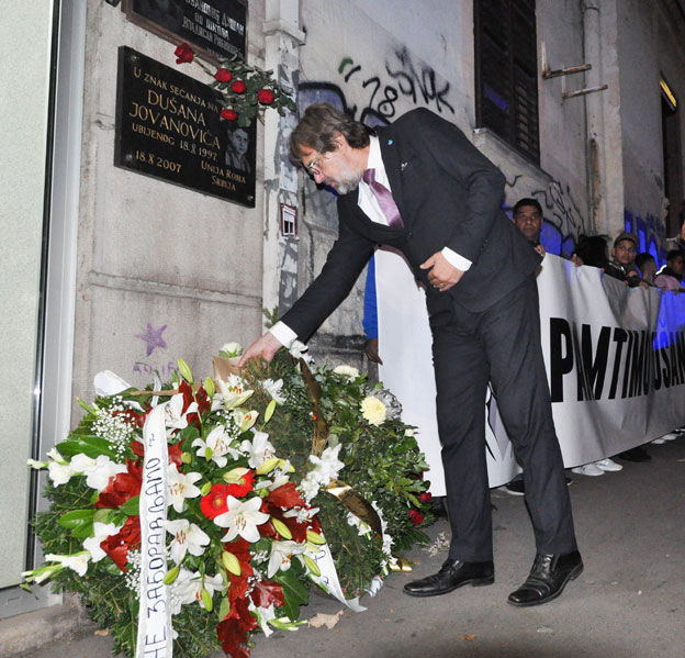  Ministar Žigmanov na obeležavanju 26. godina od ubistva romskog dečaka Dušana Jovanovića 
